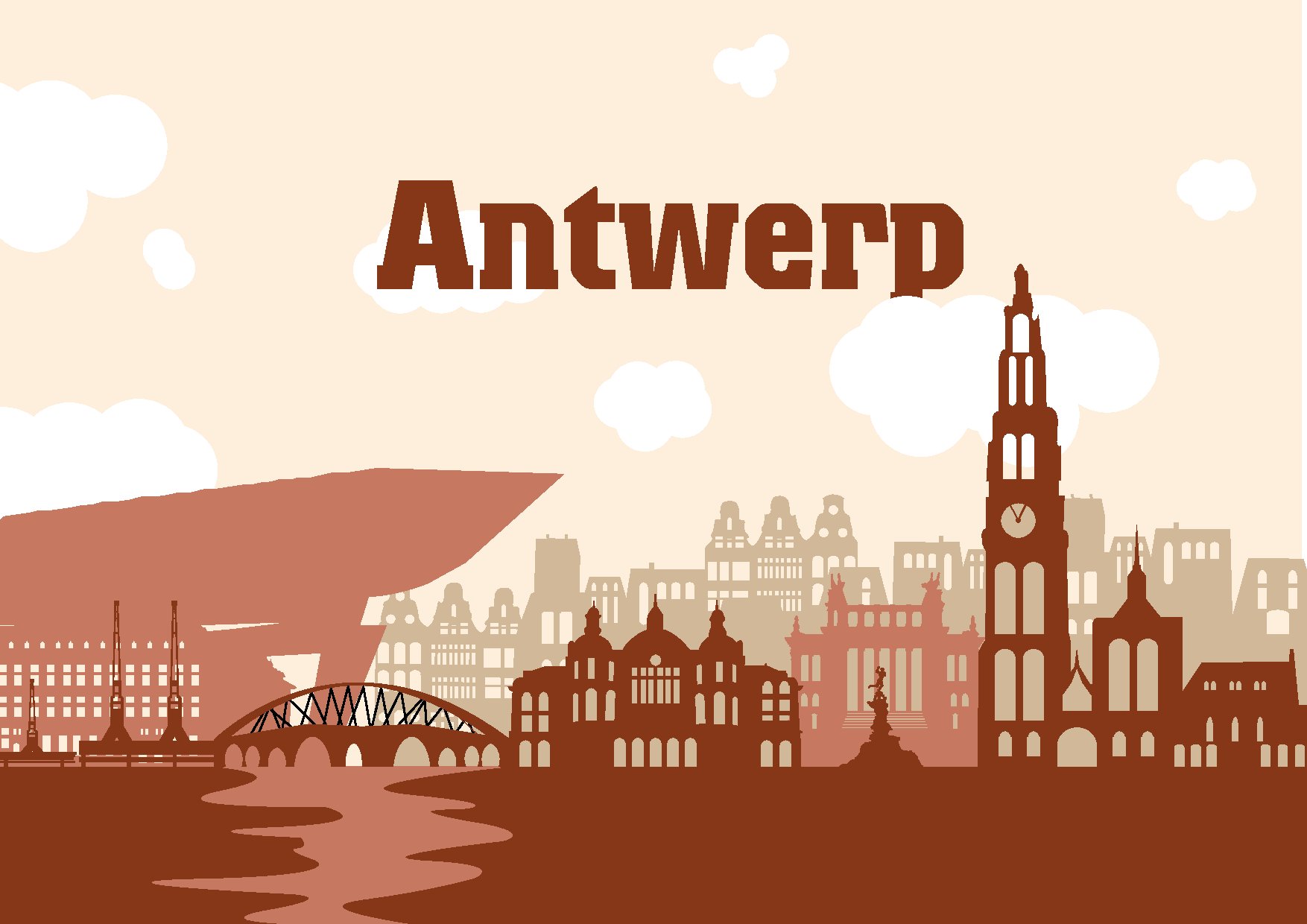 Skyline d'Anvers